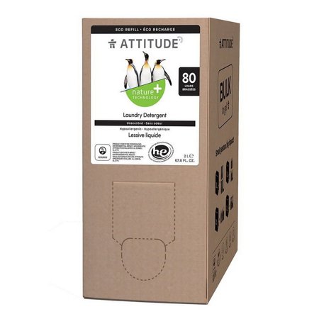 Attitude Bulk To Go Laundry Detergent Fragrance Free 67.63 oz
