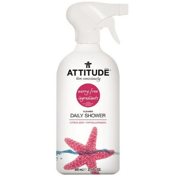 Attitude Daily Shower & Tile Cleaner, Citrus Zest, 27.1 oz