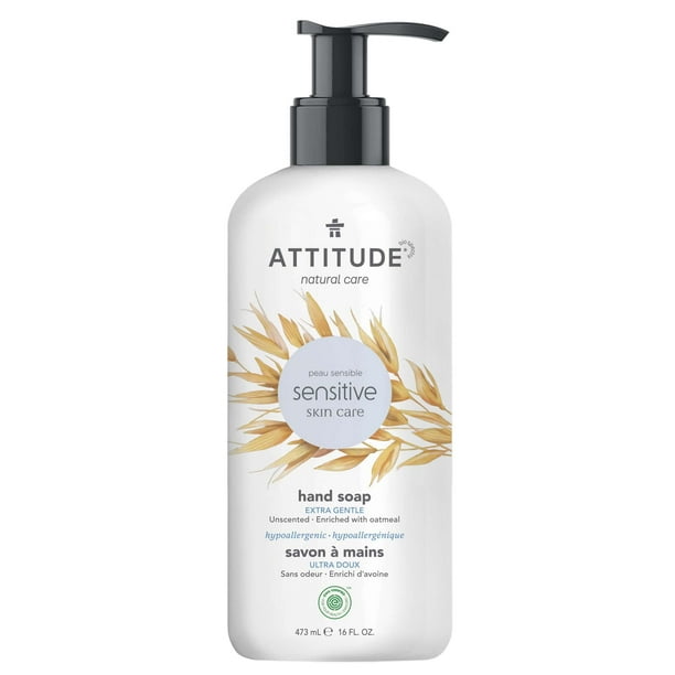 Attitude Extra Gentle Hand Soap For Sensitive Skin Enriched With Oat