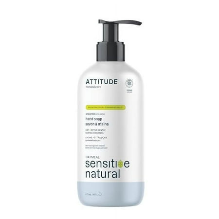 Attitude Extra Gentle Hand Soap, Unscented, 16 oz