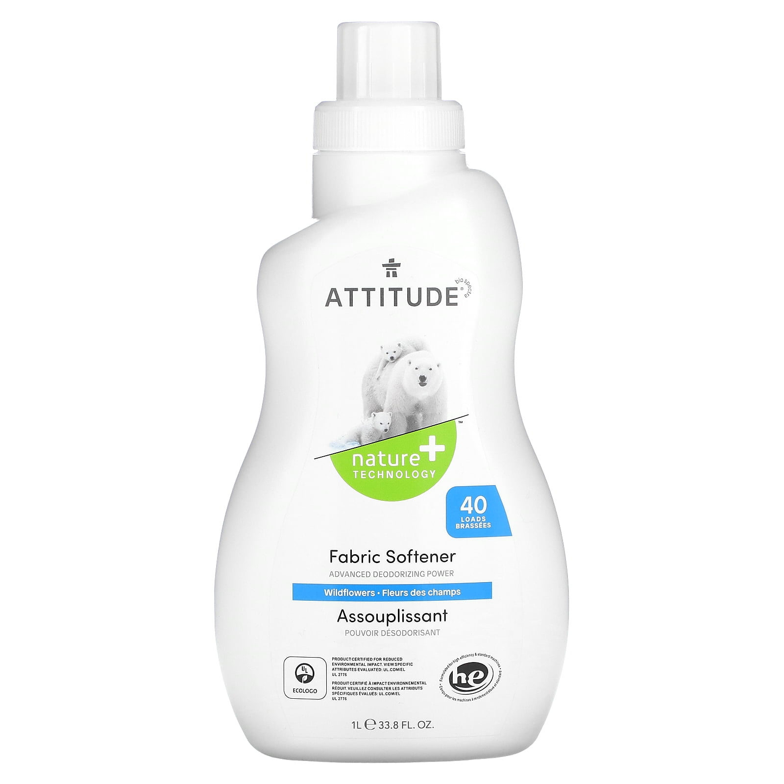 Attitude Fabric Softener Wildflowr 1 Each 133.8 Oz