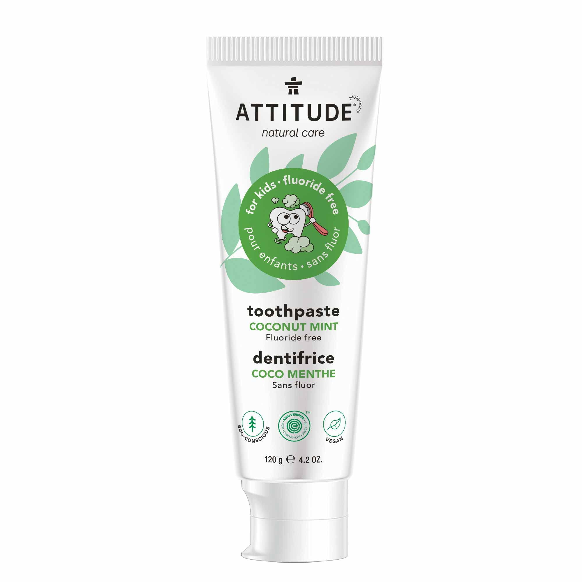 Attitude FluorideFree Toothpaste, Plant And MineralBased Ingredients