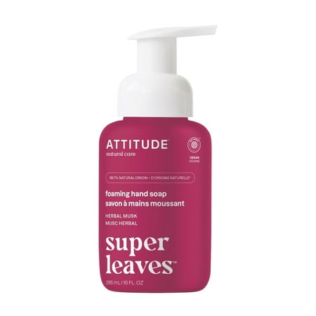Attitude Foaming Hand Soap, Coriander & Olive, 10 Fl Oz
