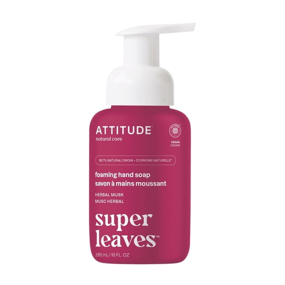 Attitude Foaming Hand Soap, Coriander & Olive, 10 Fl Oz