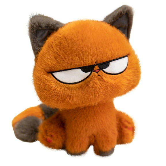 Attitude Grumpy Cat Plush Toy, Cool Expression Stuffed Cat Doll, Soft Funny Plush Figure for Home Display, Collectible Gift Plush for Fans & Decorative Plush Lovers