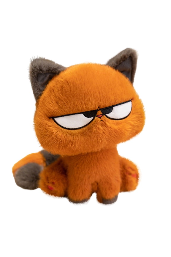Attitude Grumpy Cat Plush Toy, Cool Expression Stuffed Cat Doll, Soft Funny Plush Figure for Home Display, Collectible Gift Plush for Fans & Decorative Plush Lovers