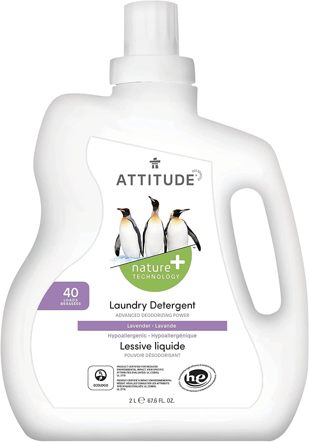 Attitude Laundry Detergent - Lavender - 40 Loads -- 67.6 fl oz