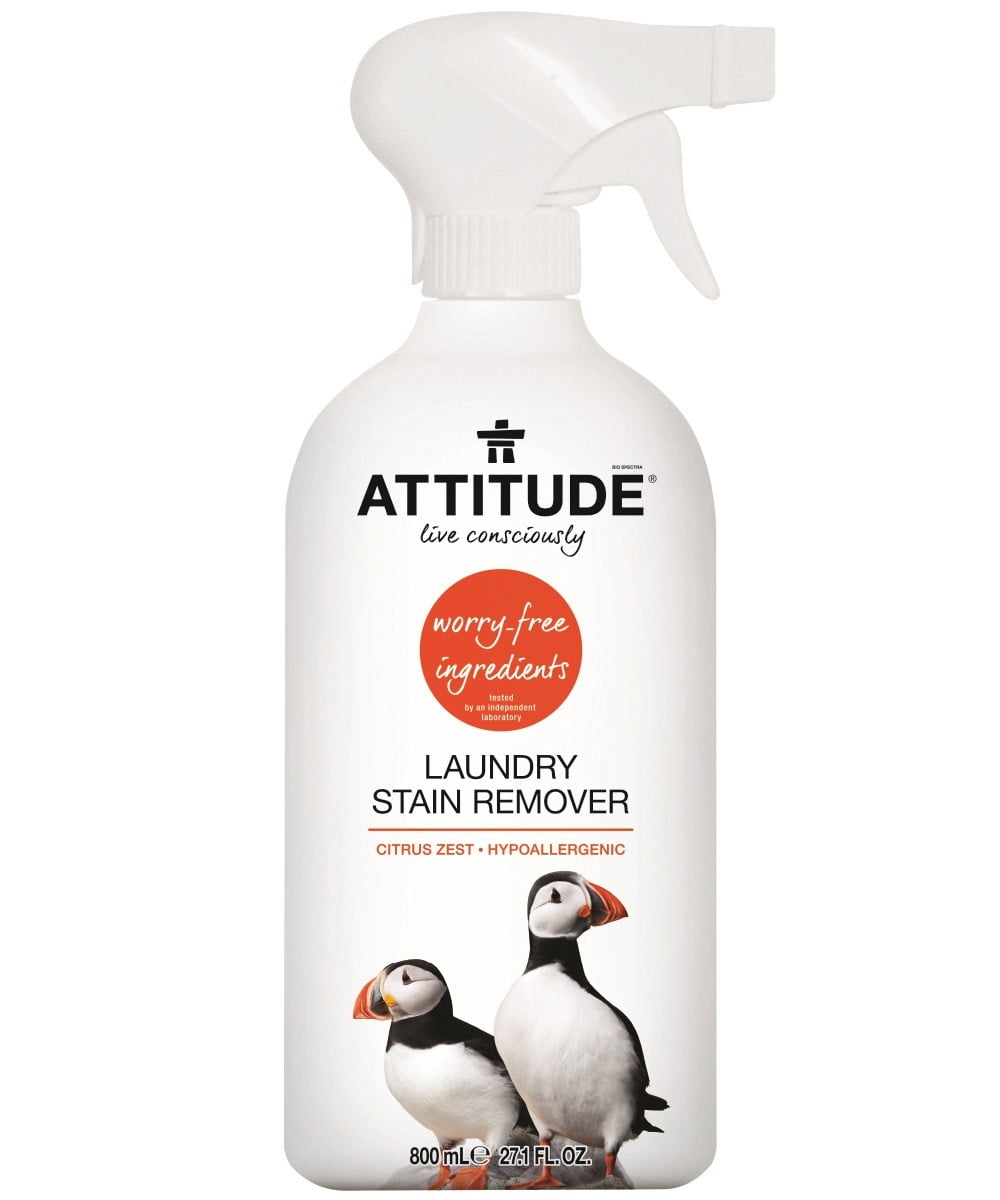Attitude Laundry Stain Remover, Citrus Zest, 27 Oz