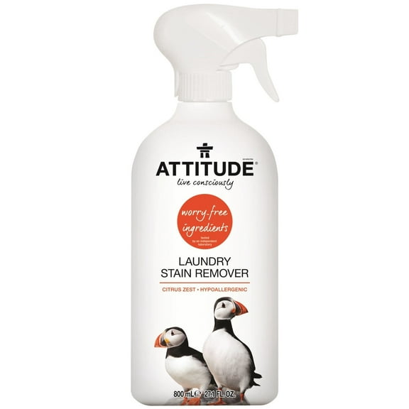 Attitude Laundry Stain Remover, Citrus Zest, 27 Oz