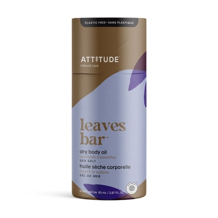 Attitude Leaves Bar Dry Body Oil Sea Salt -- 2.87 oz