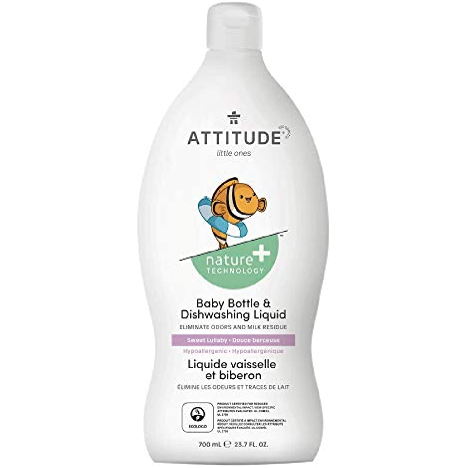 Attitude Liquid Dish Soap For Baby Products, Tough On Milk Residue And