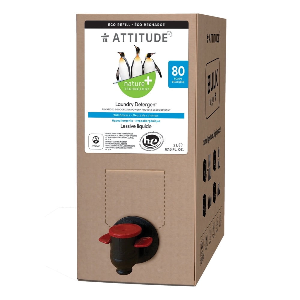 Attitude Nature plus Technology Laundry Detergent Refill Wildflowers