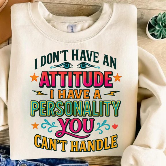 Attitude Quote T-Shirt Design All Size S-5XL