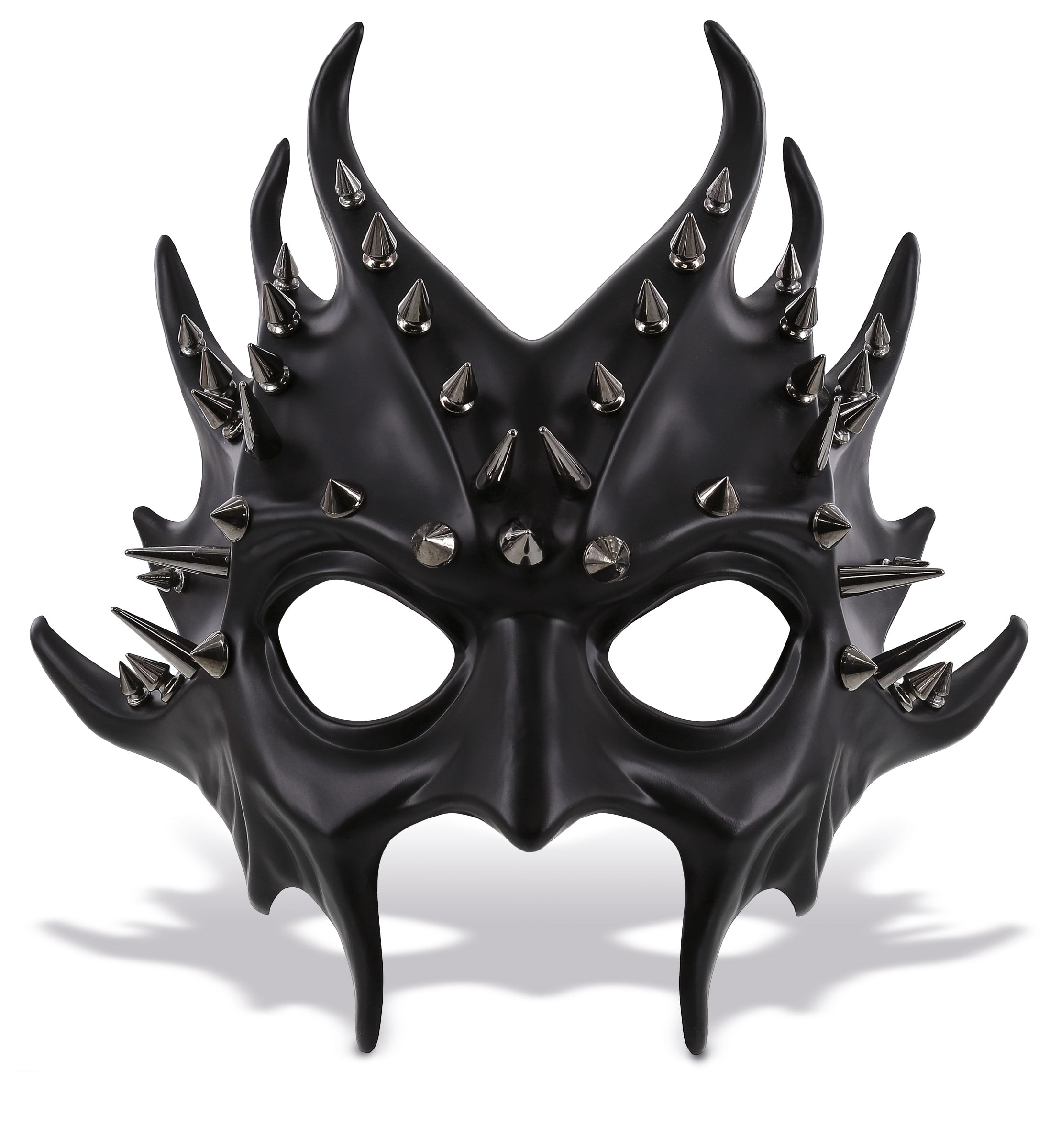 Attitude Studio Black Steampunk Metallic Devil Mask Costume