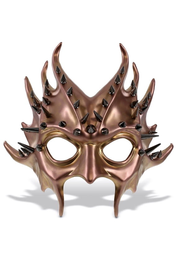 Rose Gold Steampunk Metallic Devil Mask Costume Accessory