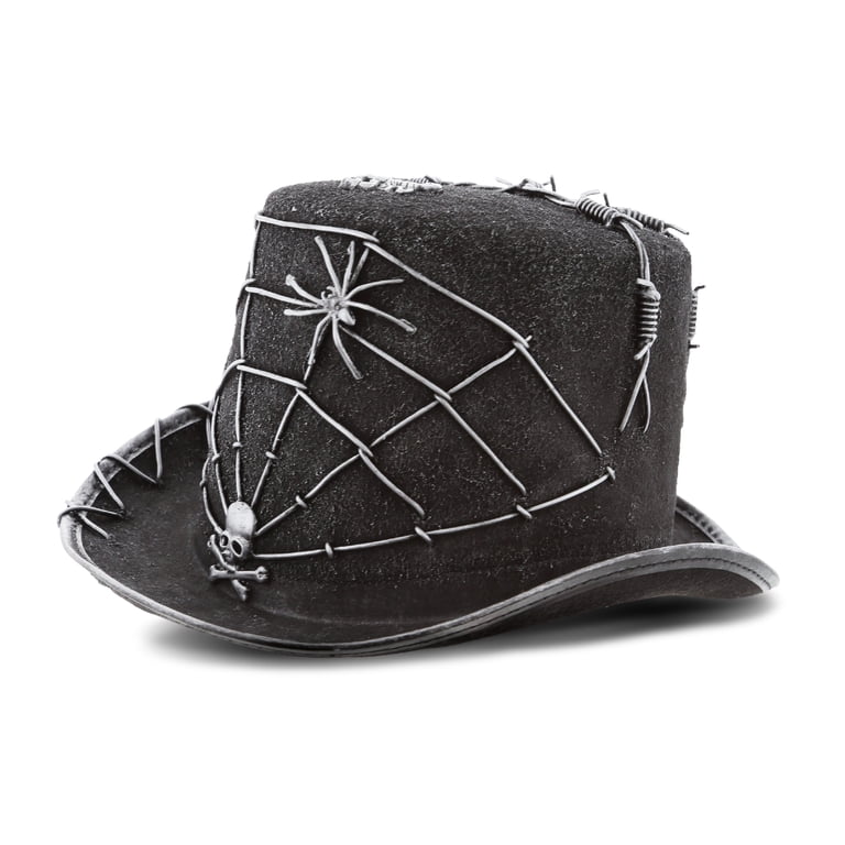 Attitude Studio Spider Skull Costume Top Hat Accessory 