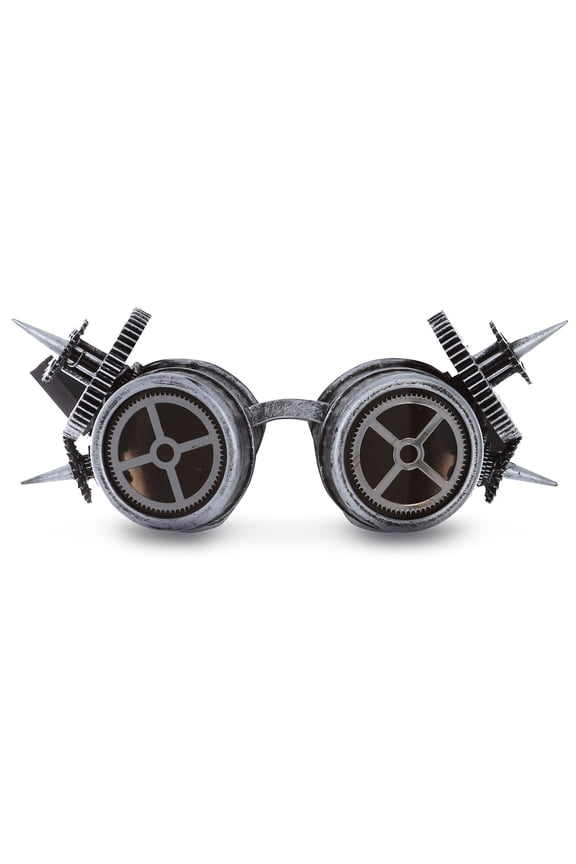 Steampunk Goggles Steam Punk Glasses Cosplay Costume - Silver