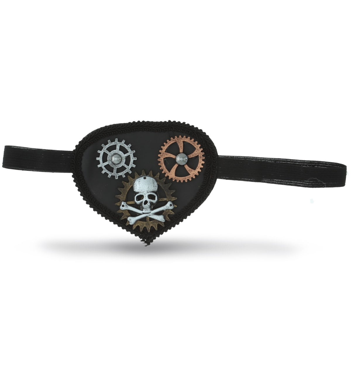 Attitude Studio Steampunk Pirate Eye Patch, Metallic Skull Attitude Studio Steampunk Pirate Eye Patch, Metallic Skull