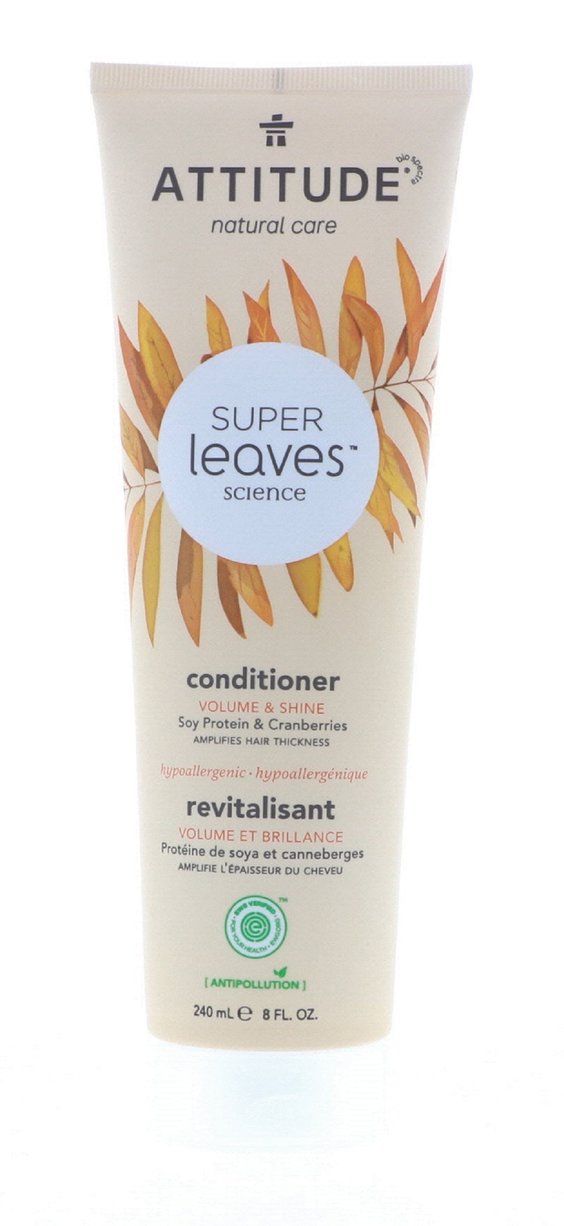 Attitude Super Leaves Volume & Shine Conditioner, Soy Protein & Cranberries, 8 oz