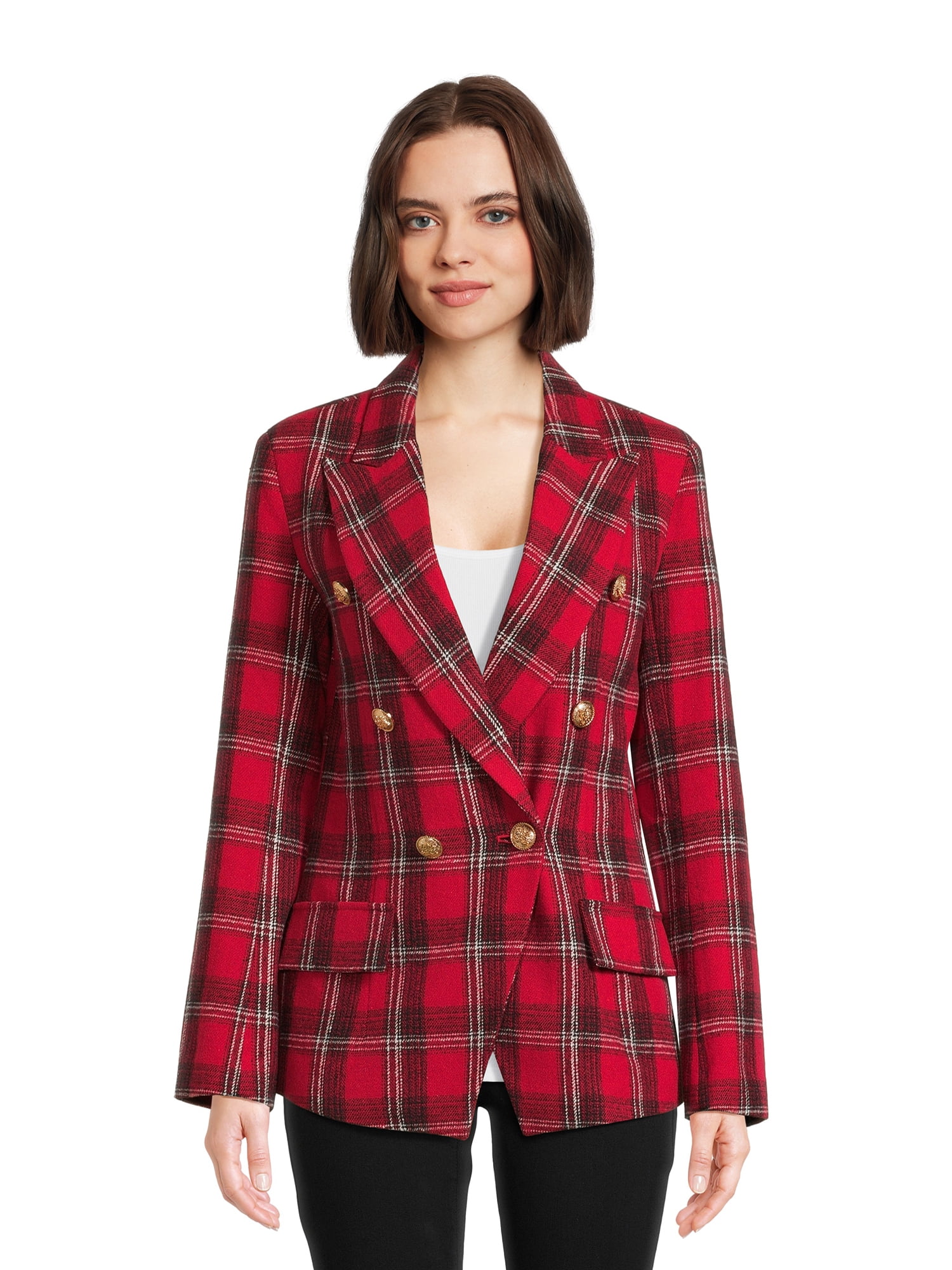 Attitude Unknown Women’s and Women’s Plus Ponte Blazer, Sizes XS-3X