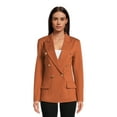 thumbnail image 1 of Attitude Unknown Women’s and Women’s Plus Ponte Blazer, Sizes XS-3X, 1 of 5