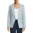 thumbnail image 1 of Attitude Unknown Women’s and Women’s Plus Ponte Blazer, Sizes XS-3X, 1 of 5