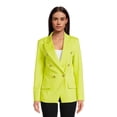 thumbnail image 1 of Attitude Unknown Women’s and Women’s Plus Ponte Blazer, Sizes XS-3X, 1 of 5