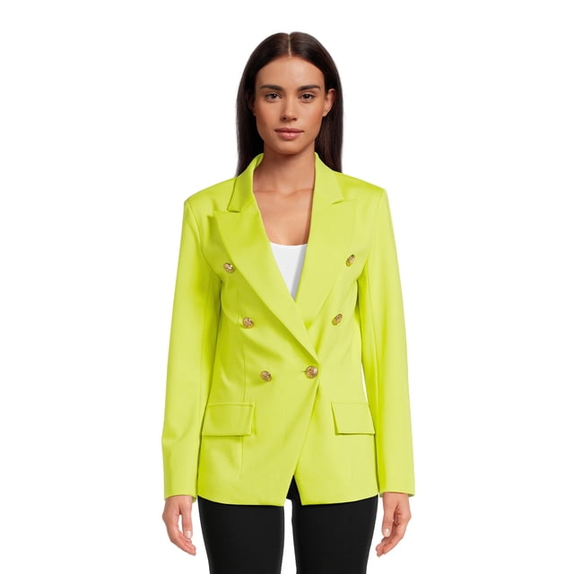 Attitude Unknown Women’s and Women’s Plus Ponte Blazer, Sizes XS-3X