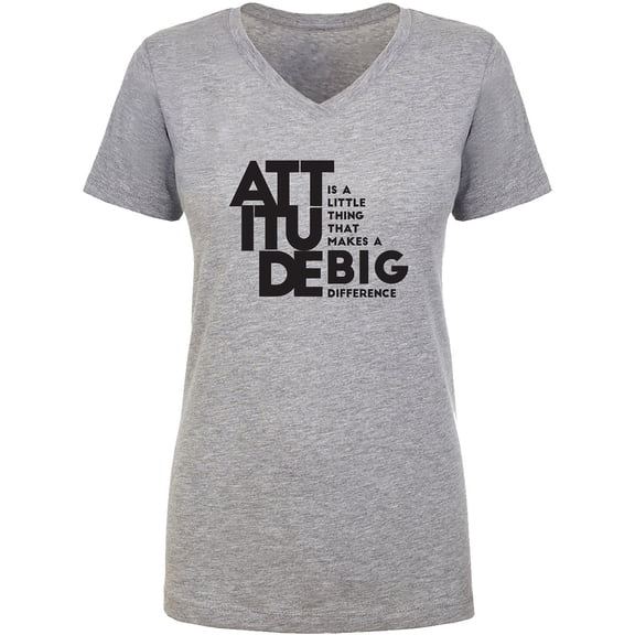 Attitude Womens V-Neck T-Shirt