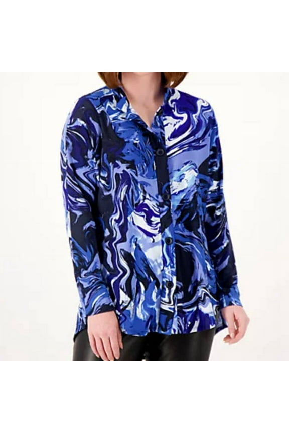 Petite Global Illusions Como Jersey Shirt, Size XXSP