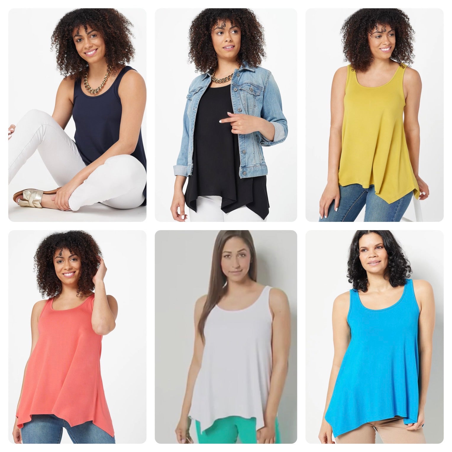 Attitudes by Renee Women’s Finespun Jersey Dip Hem Tank Top