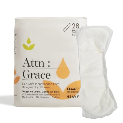Attn: Grace Heavy Incontinence Pads for Women (28-Pack) - High