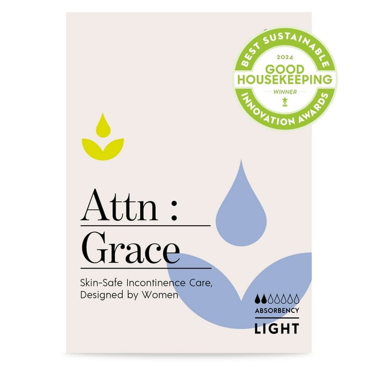 Attn: Grace Incontinence Panty Liners for Sensitive Skin, 46 Ct 