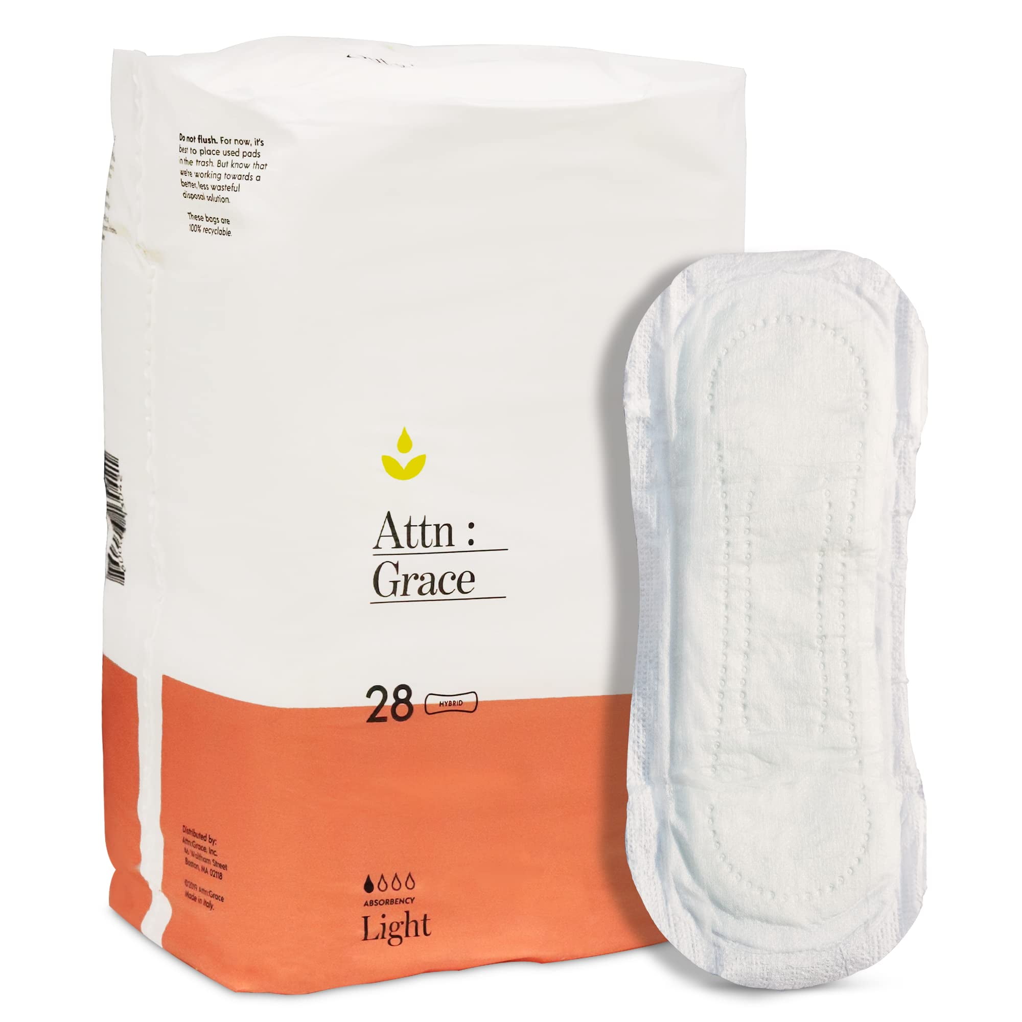 Attn Grace Light Incontinence Pads for Women (28Pack) High