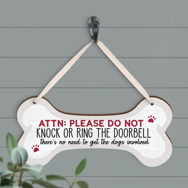 Attn: Please Don't Knock Or Ring The Doorbell String Sign - Walmart.com