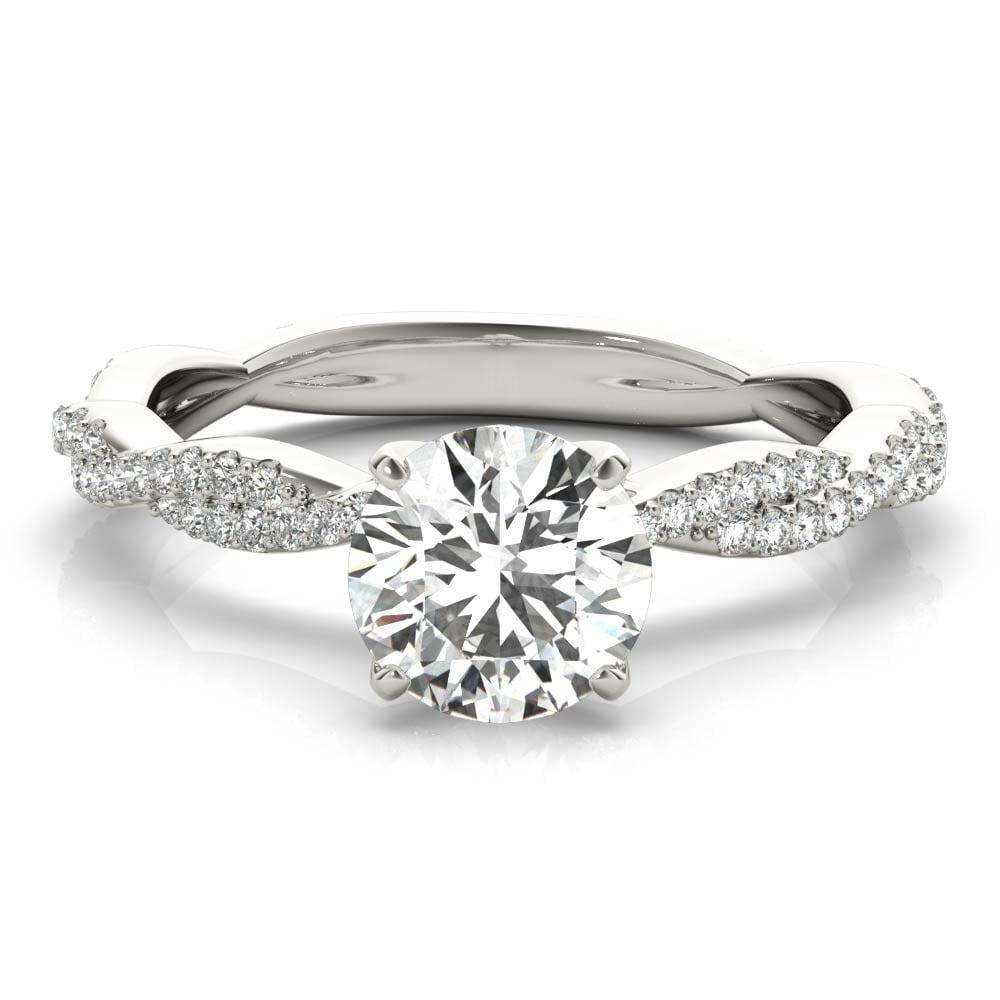 Atto Jewel 1.9 Ct Brilliant Round Cut Eternity Band Moissanite Ring for ...