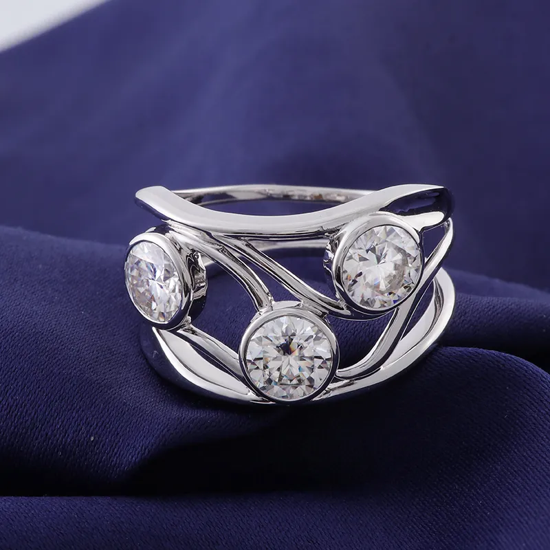Four Simulated Stone Floating Bezel Bracelet For Women - Silver-Tone, 7 Inch Chain With Extender, Cubic Zirconia
