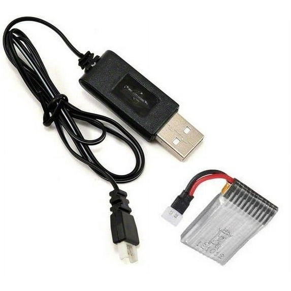 HobbyFlip 3.7V USB Charger w/ 240mAh LiPo Battery Compatible with Carson X4 Version 2