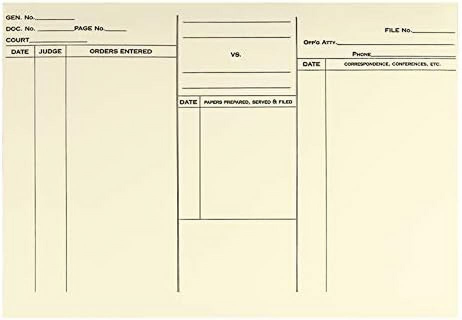 Attorney’S Envelope, Open Side Case Files Envelopes, 10 X 143/4