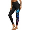 thumbnail image 1 of Attraco Printing Swimming Pants for Women High Waisted Swim Pants Swim Leggings Swim Tights Colorful Leaves Print, 1 of 8