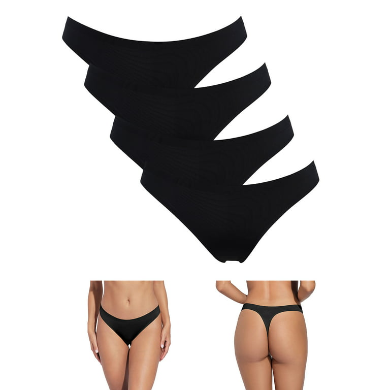 Black Cotton G String Leopard Women Panties Briefs T-Back Bikini