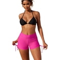 thumbnail image 1 of Attraco Women Swimming Brief with DrawstringHigh Waisted Swimsuit Shorts Swim Bottom Board Shorts, 1 of 8