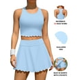 thumbnail image 1 of Attraco Women Tennis Skirt 2 Piece Sports Dresses Athletic Workout Dress with Shorts and Pockets Badminton Skirt Top and Skirt, 1 of 9