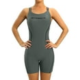 thumbnail image 1 of Attraco Women's One-piece Sports Swimsuit Color Block Water Aerobic Swimwear Bathing Suit, 1 of 6