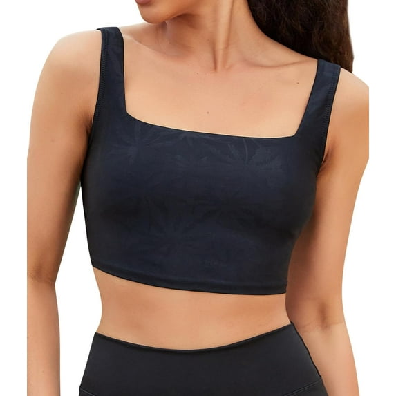 Attraco Womens Bikini Top Square Neck Swimsuit Top Swim Top Quick Dry UPF 50+ Padded Bathing Suit Top Only