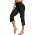 thumbnail image 1 of Attraco Womens High Waist Swim Pants with Pockets Swim Leggings Water Pants Swim Tights Swimming Capris, 1 of 8