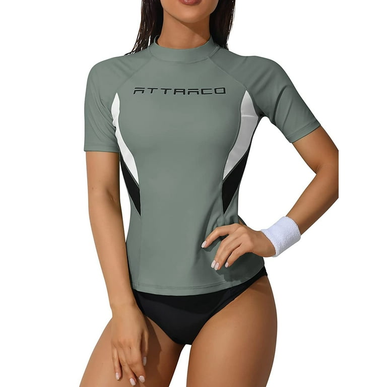 Women's short sleeve rash guard swimwear new arrivals