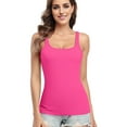 thumbnail image 1 of Attraco Womens Tank Top with Built-in Padded Bra Adjustable Wide Strap Camisole Cotton Cami Shirts, 1 of 6
