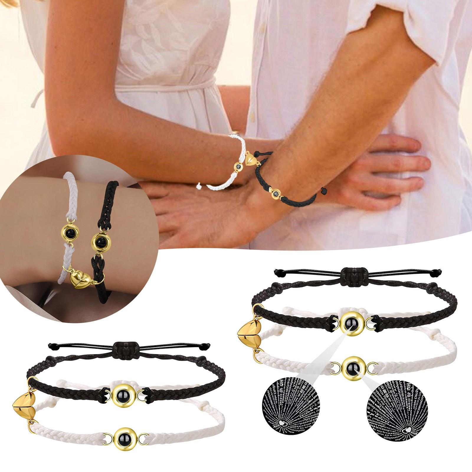 Attract Loving Couple Bracelets And Bracelets Natural Stone Bracelet ...