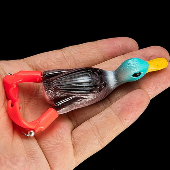 & Attractants Soft Propeller Topwater Swimbait Featuring Hook Design for Enhanced Strikes and Durability, 8cm, Light Blue